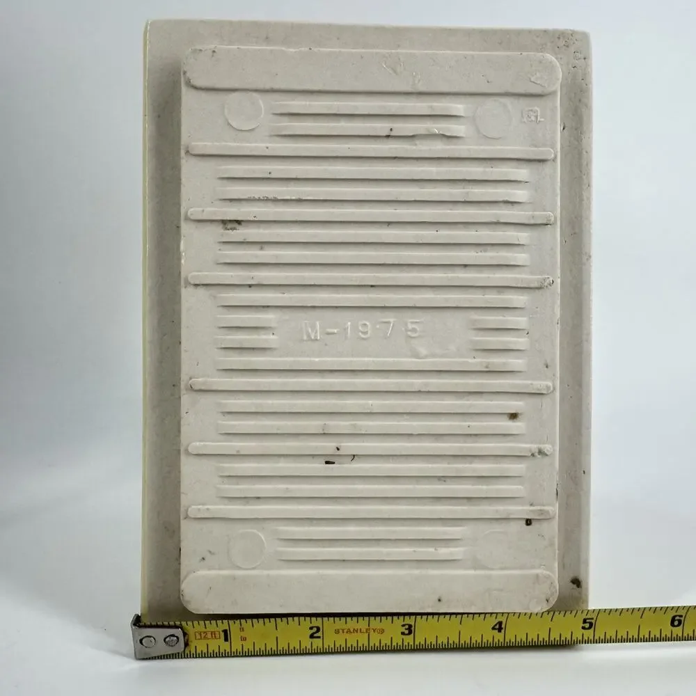MCM Tile Soap Holder Shower Wall Yellow Ceramic 70’s vtg